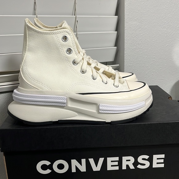 NWT Converse Women's Run Star Legacy CX Shoes - Off white - High Top - A00868C - Picture 4 of 12